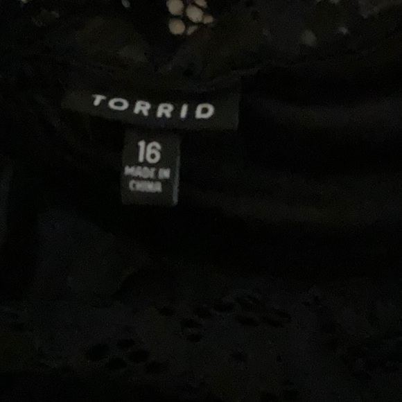Torrid Black Lace Cold Shoulder Dress - Picture 10 of 12